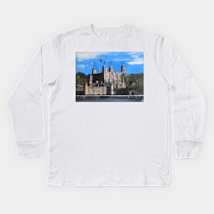 Tower Of London, England Kids Long Sleeve T-Shirt